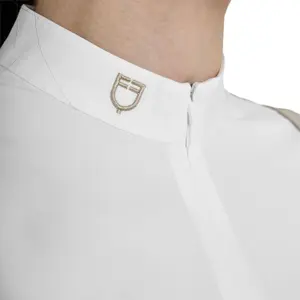 Polo da competizione a maniche lunghe da donna Equestro image-4