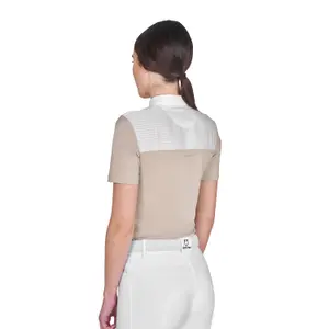 Discreet and Elegant Rhinestone Competition Polo Women Equestro image-1