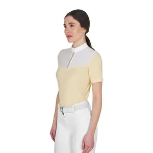 Discreet and Elegant Rhinestone Competition Polo Women Equestro image-3