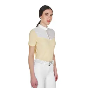 Discreet and Elegant Rhinestone Competition Polo Women Equestro image-4