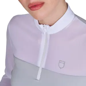 Women's long sleeve competition polo shirt Equestro Mesh image-2
