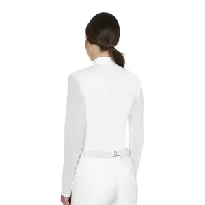 Women's long sleeve competition polo shirt Equestro Mesh image-1