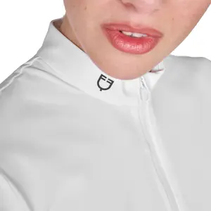 Women's riding polo shirt Equestro image-2