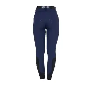 Mid grip riding Trousers for women Equestro Monogram image-1