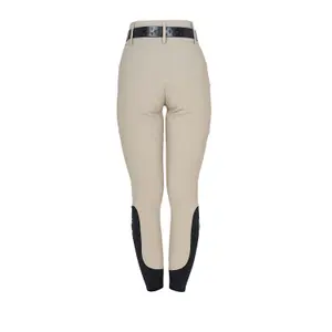 Mid grip riding Trousers for women Equestro Monogram image-2