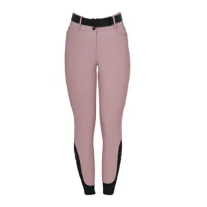 Pantalon de concours mid grip femme Equestro Stones Logo