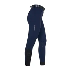 Mid grip riding Trousers for women Equestro Stones Logo image-2