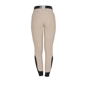 Mid grip riding Trousers for women Equestro Stones Logo image-1