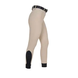 Mid grip riding Trousers for women Equestro Stones Logo image-2