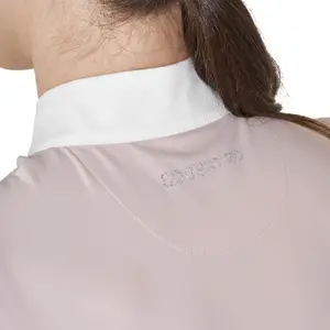 Women's long sleeve competition polo shirt Equestro Stones Tape image-3