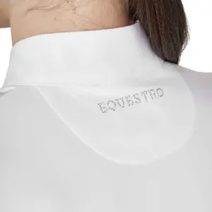 Women's long sleeve competition polo shirt Equestro Stones Tape image-3