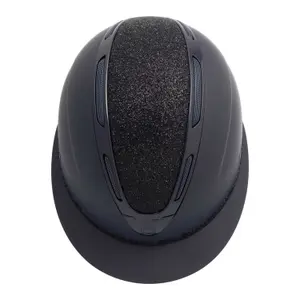 Reithelm mit Visiere Polo mit Diamanten und mattem Gehäuse für Damen Equestro Apocalypse image-2