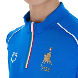 Μακρυμάνικο Πόλο Ιππασίας Παιδί Equestro X Fise image-3