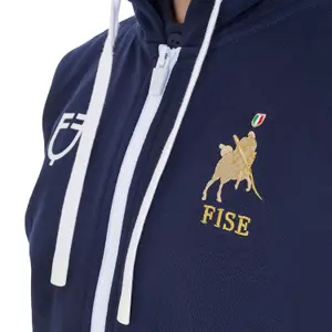 Παιδική φούτερ με κουκούλα και φερμουάρ Equestro X Fise image-3