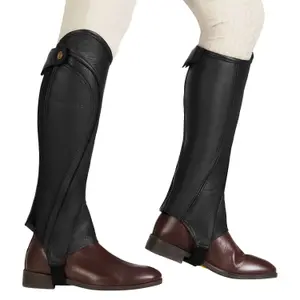 Mini leren chaps Equestro Salisbury image-4