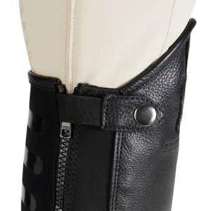 Mini-chaps van leer met silicone-inzetten Equestro image-5