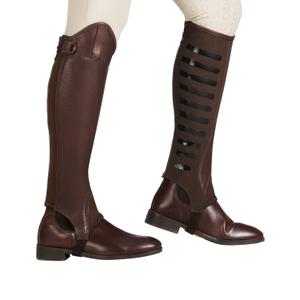 Mini-chaps van leer met silicone-inzetten Equestro image-4
