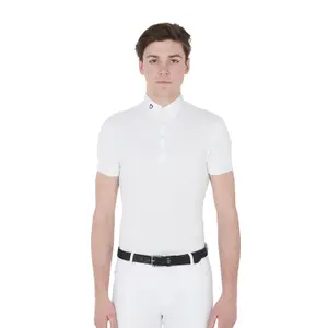 Wedstrijd rijpoloshirt van ademend materiaal Equestro image-1