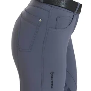 Mid grip riding Trousers for women Equestro Clio image-5