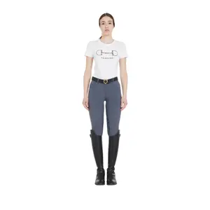 Mid grip riding Trousers for women Equestro Clio image-1