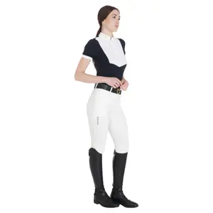 Women's mid grip riding Trousers Equestro Clio image-3