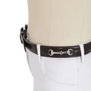 Leder-Gürtel mit geflochtenen Details Equestro image-3