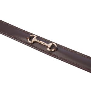 Diamond model English leather belt for women Equestro image-3