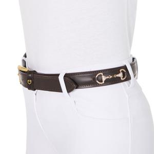 Diamond model English leather belt for women Equestro image-2