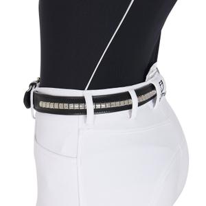 Leather clincher belt for women Equestro image-4