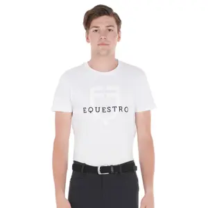 Damen elastischer Gürtel mit Kreuzmuster Equestro image-1