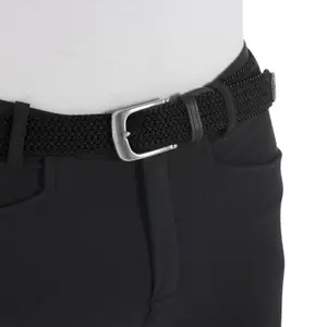 Damen elastischer Gürtel mit Kreuzmuster Equestro image-3