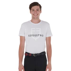 Damernas läderbälte med geometriskt mönster Equestro image-1