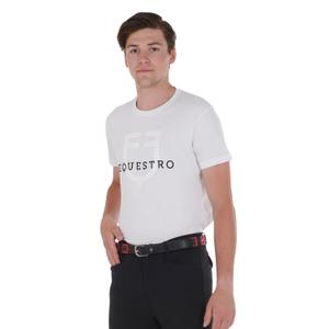 Damernas läderbälte med geometriskt mönster Equestro image-2