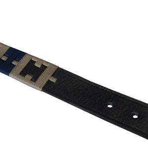 Damernas läderbälte med geometriskt mönster Equestro image-5