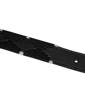 Cintura in pelle con ricamo Equestro image-6