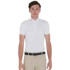 Cintura in pelle con ricamo Equestro image-1