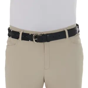 Cintura in pelle con ricamo Equestro image-3