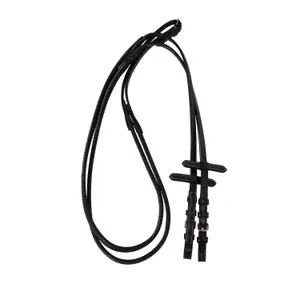 Frenos de equitación para caballo inglés de cuero con bordados Equestro image-3