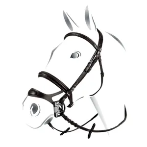 Ridehalster med kombineret næserem model Equestro image-0