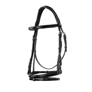English leather riding bridles for horses Equestro image-0