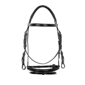 English leather riding bridles for horses Equestro image-1
