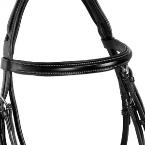English leather riding bridles for horses Equestro image-4