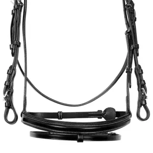 English leather riding bridles for horses Equestro image-5
