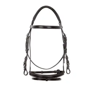 English leather riding bridles for horses Equestro image-1