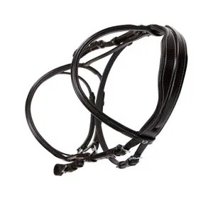 English leather riding bridles for horses Equestro image-2