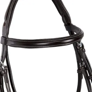 English leather riding bridles for horses Equestro image-4
