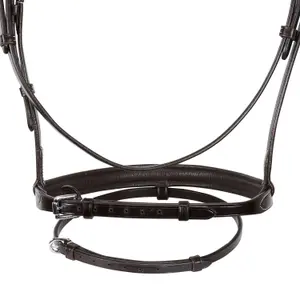 English leather riding bridles for horses Equestro image-6