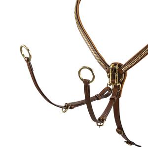Tanned leather hunting collar Equestro image-1