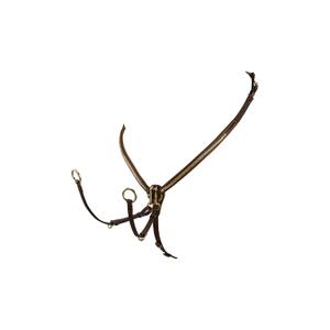 Tanned leather hunting collar Equestro image-0