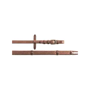 Rênes pour cheval en cuir Equestro Kris Plus BP image-1